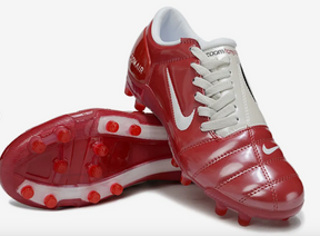 Cherry Red T90 Retro Football Boots | Classic 2000s Zoom Air Style FG Boots