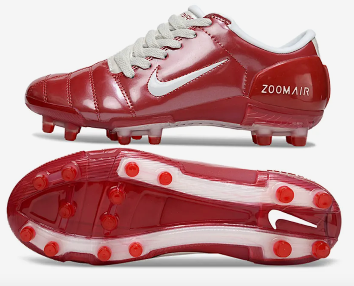Cherry Red T90 Retro Football Boots | Classic 2000s Zoom Air Style FG Boots