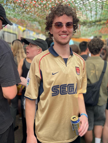 Arsenal Sega Gold Away Jersey | 2001-2002 Retro Football