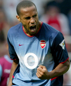 Arsenal 2002-04 Blue Henry Away Shirt | Iconic Highbury Retro Kit with
