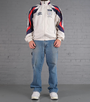 England 1998 national track Jacket -This is England 90's football tracksuits