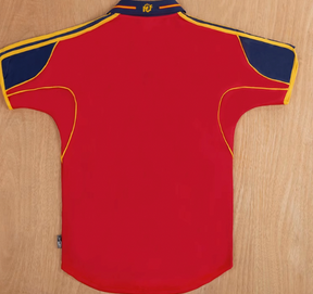 Vintage Spain 2000 Home football Shirt – Guardiola & Raúl Era | Retro Spain Jersey | Customise Personalised or Blank