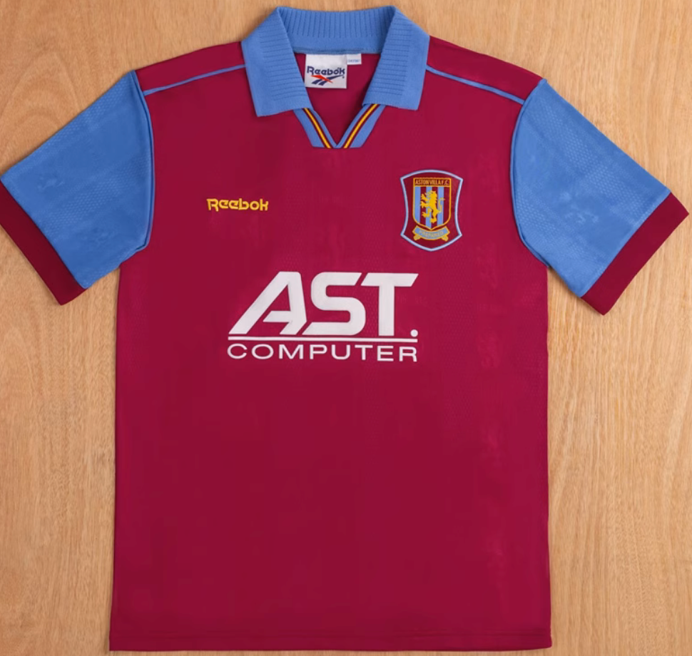 Reebok Brand Custom Reebok Shirts 1996/97 Aston Villa Home Jersey Reebok Brand Custom Reebok Shirts 1996/97 Aston Villa Home Jersey