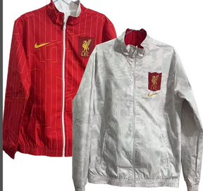 Liverpool FC retro style track Jacket - Vintage 90s-Inspired reversible Liverpool fans classic