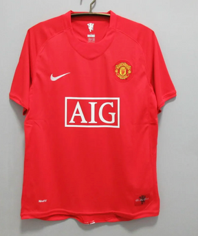Manchester United 2007-08 Home Shirt – Ronaldo shirt gift AIG Sponsor