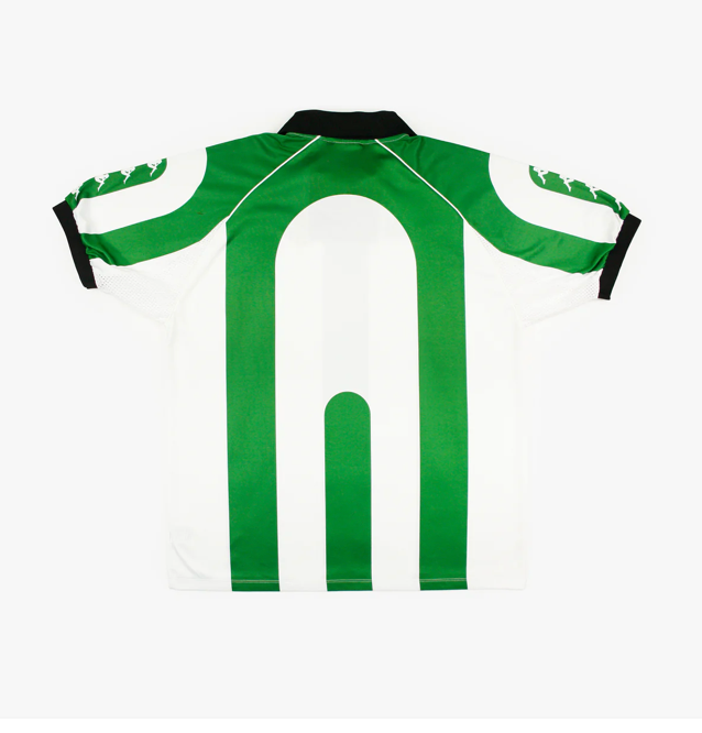 Real Betis 1998/99 Home Shirt – Kappa 90's green / white stripes retro football shirt