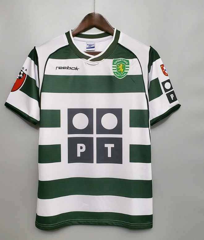 Retro Sporting Lisbon 2002/03 Ronaldo #28 vitnage Football Shirt – Long / Short Sleeve