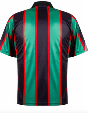 Aston Villa 1993-95 Müller Away Retro Kit | Classic Green & Black Striped Jersey