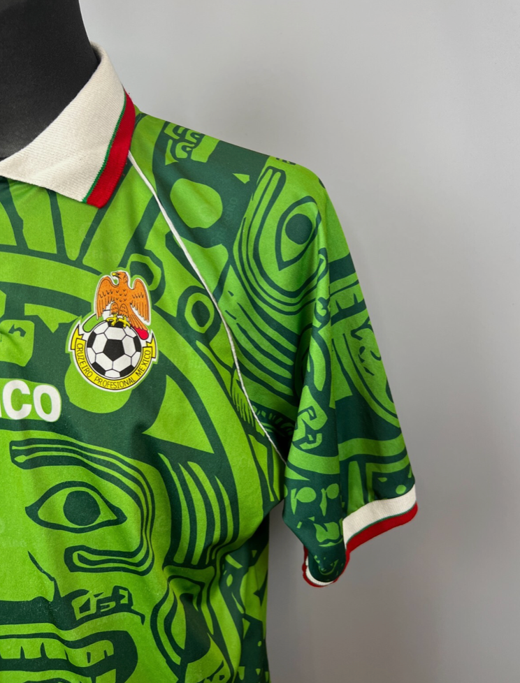 Iconic Mexico world cup jersey 1998 Home Kit - Mexico Aztec Warrior shirt
