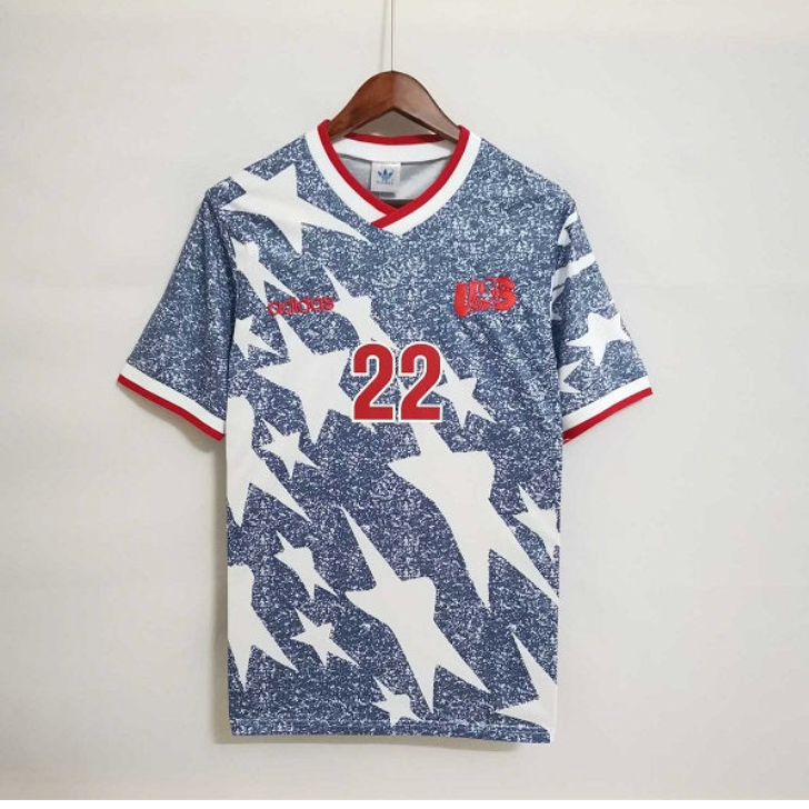 USA retro 1994 stars & stripes away jersey , Customisable USA world cup soccer shirt