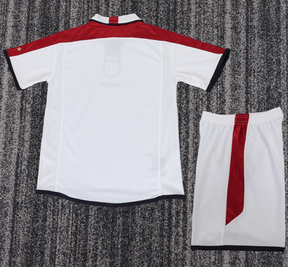 Kids England 2004 Home Kids Retro Football Kit | Custom Name & Number Youth Soccer Set | Classic England Shirt and Shorts