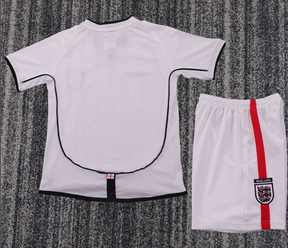 Kids England vintage Football Kit | Classic 2002 England World Cup Youth Soccer Set