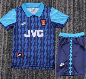 Kids Arsenal Football Kit | Classic Arsenal Lightning Bolt kit | Youth Soccer Set | Vintage Gunners Shirt and Shorts