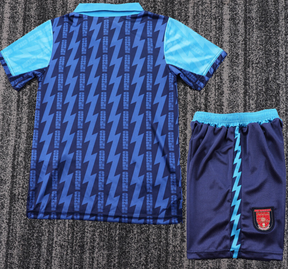 Kids Arsenal Football Kit | Classic Arsenal Lightning Bolt kit | Youth Soccer Set | Vintage Gunners Shirt and Shorts