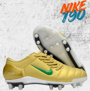 Total T90 2004 Gold & Green FG Football Boots – Retro Control Soccer Cleats