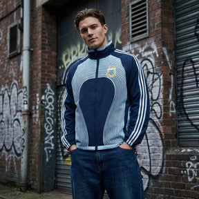 Mens vintage Argentina 2006 tracksuit| Vintage Navy Argentina Football Jacket | Classic Argentina Zip Up Training Top