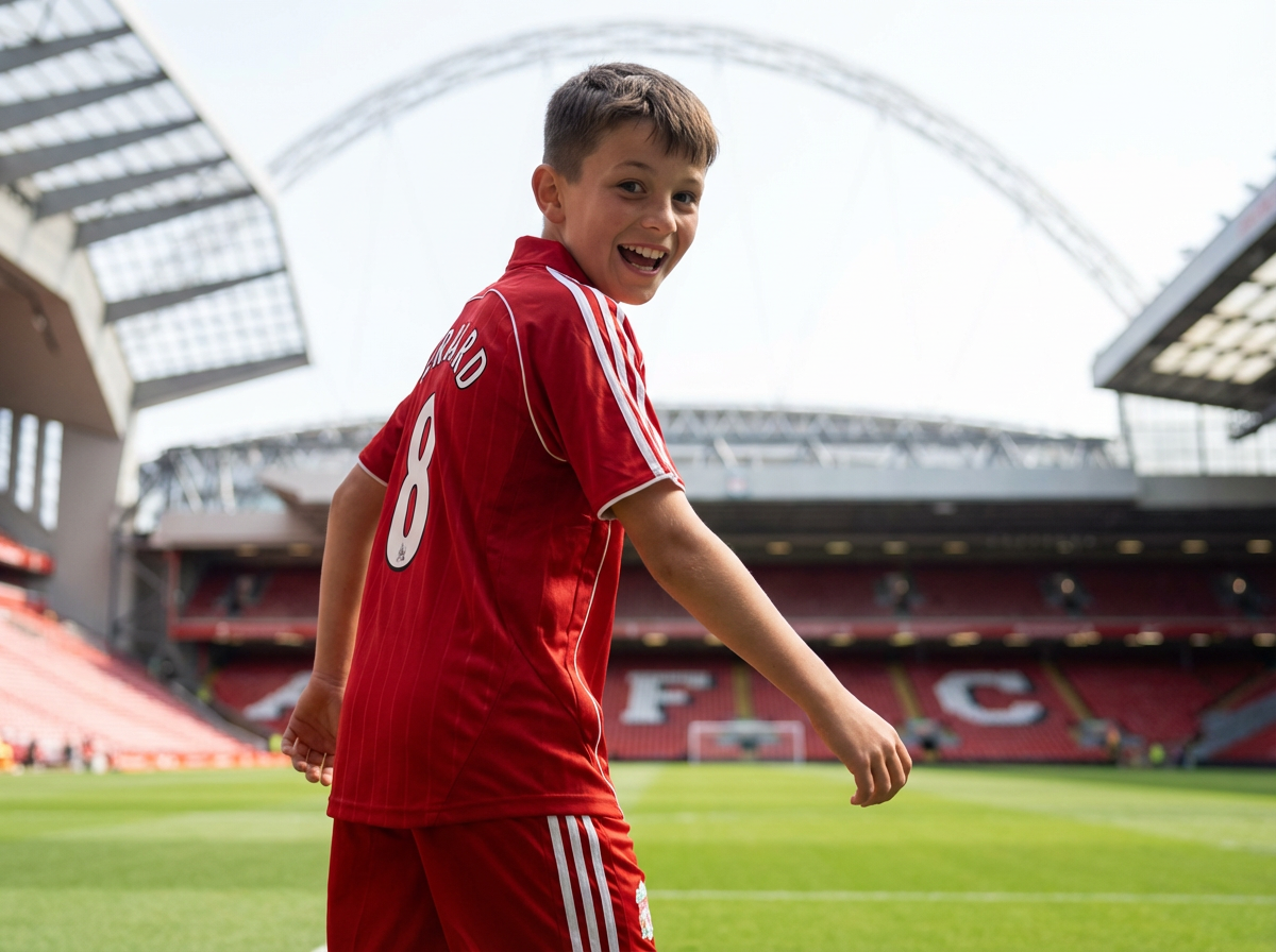 Kids Liverpool 2008-09 Gerrard & Torres kids kit shirt and shorts included Liverpool fans gift