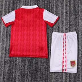 Kids Arsenal 1997 Retro Home Kit (JVC) – Classic 90s Football Shirt & Shorts Set | Premium Quality Youth Soccer Kit