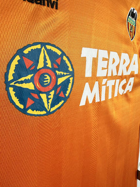 Vintage Valencia 1999-2000 Orange Retro Football Shirt – Terra Mítica La Liga Jersey
