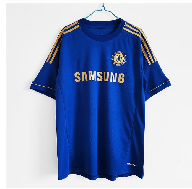 Chelsea blue and gold Champions League shirt 2012 13