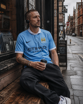 Manchester City 2016/17 retro Home Shirt – Sky Blue Retro Football Jersey | Aguero 10 Option