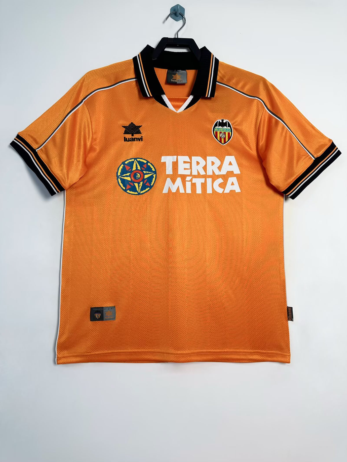 Vintage Valencia 1999-2000 Orange Retro Football Shirt – Terra Mítica La Liga Jersey