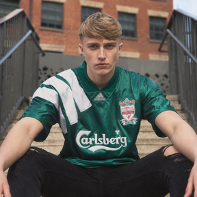 Liverpool 90's Away Shirt 1993-95 Retro Green Carlsberg Jersey | Vintage Carlsberg Liverpool FC Kit