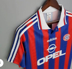 Bayern Munich 1995 96 red blue retro home shirt
