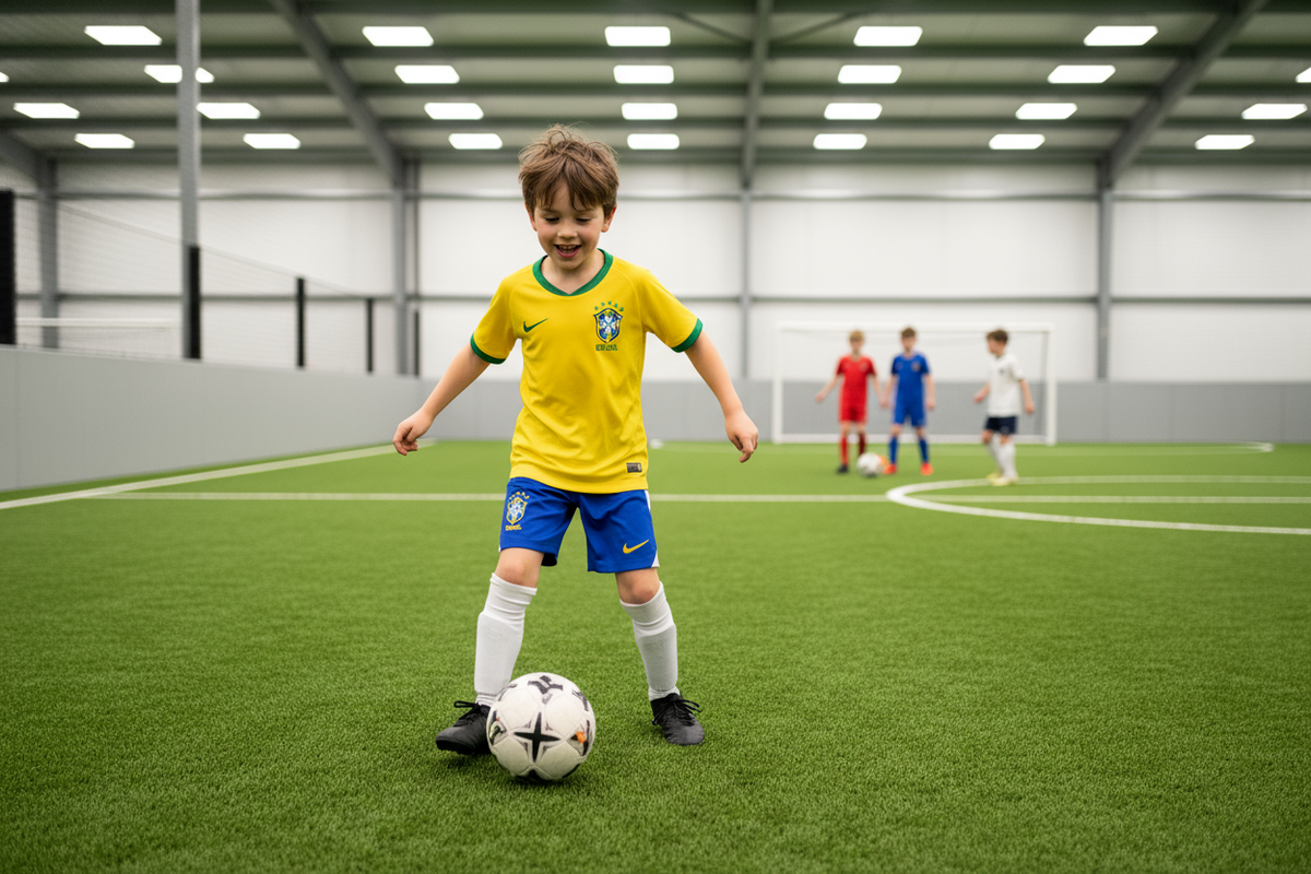 children's Brazil retro football jersey | Ronaldinho And Ronaldo children's kit