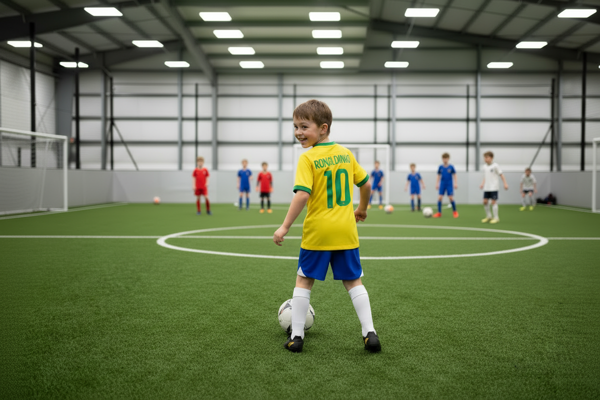children's Brazil retro football jersey | Ronaldinho And Ronaldo children's kit
