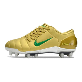 Total T90 2004 Gold & Green FG Football Boots – Retro Control Soccer Cleats