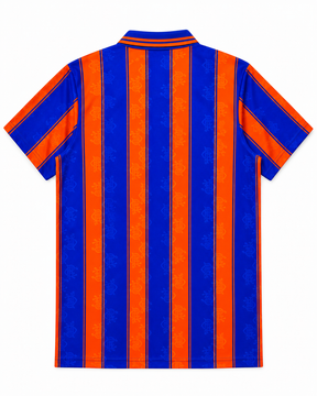 Rangers 1993-94 blue and orange retro away shirt back view