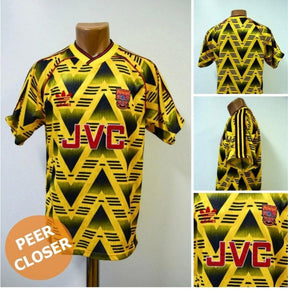 Arsenal  Iconic "Bruised Banana"  1991 away football jersey