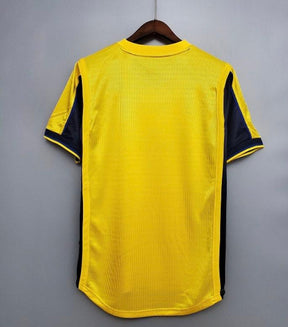 Arsenal yellow Sega shirt retro 2O00-2001 away jersey
