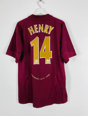 Ultra rare Arsenal 05-06 highbury retro shirt Henry / Pires kit
