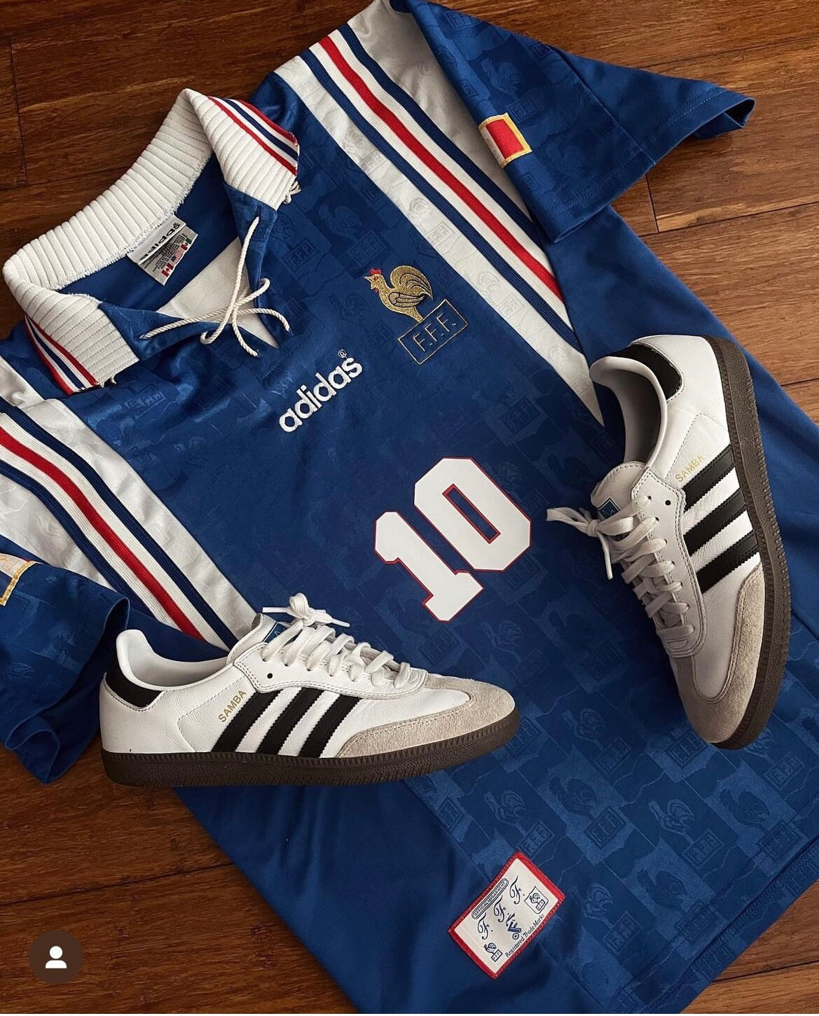 Vintage France Euro 96 Home Shirt | Zidane 10 | France world cup 1996 Les Bleus Retro Jersey